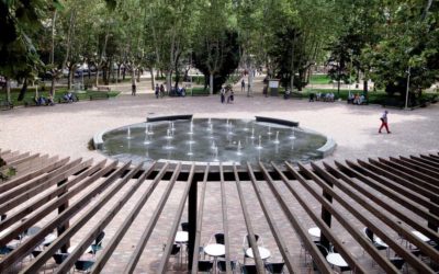 Fuente transitable en Parque de la Alamedilla, Salamanca